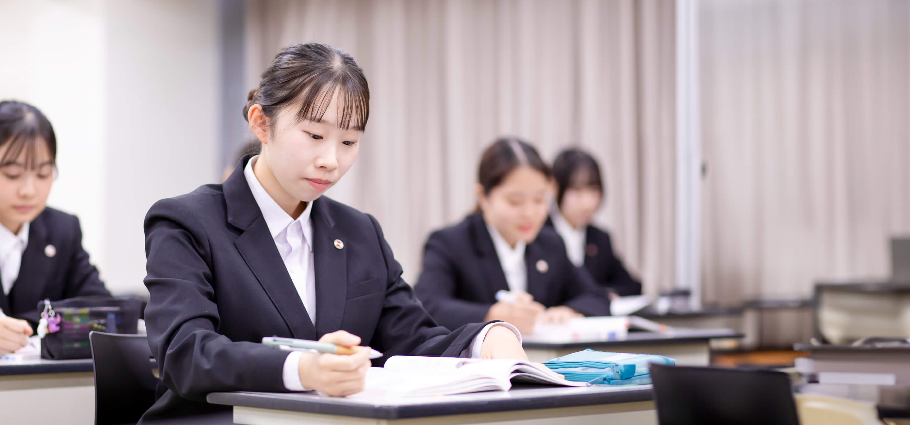 国家試験対策に取り組む様子